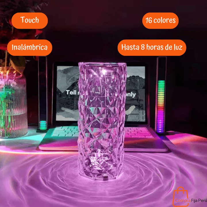 Lámpara Touch Rose 🌹